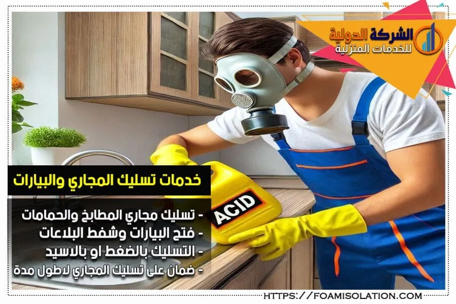شركة تسليك مجاري بالاسيد بالرياض